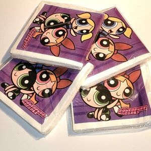 4x Powerpuff Girls / Movie DesignWare Lunchon Napkins (16) Count Per Pack